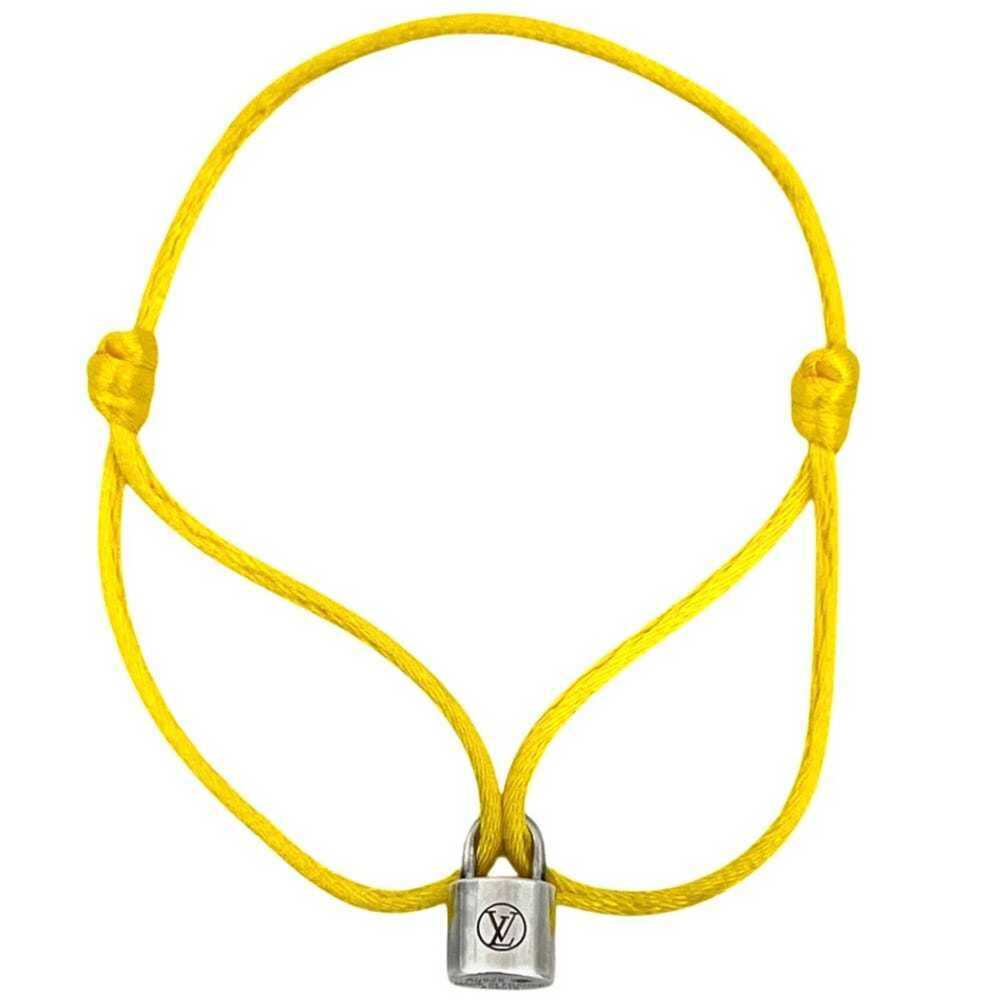 LOUIS VUITTON Yellow Lockit Charm Bracelet